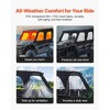 VEVOR Cab Enclosure Upper Doors, Compatible with Kawasaki Teryx4 2012-2022, Windproof & Waterproof Upgraded Zipper UTV Soft Side Window Kit,Black - 4 of 4