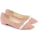 Allegra K Women's Pointed Toe Slip on Ballet Flat Shoes