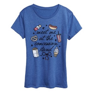 Women's - Instant Message - Meet Me Concession Stand Short Sleeve Graphic T-Shirt - 1 of 4