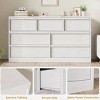 Dresser Chest of Drawers, Modern Double Dresser Organizer with Concave Handles, Wooden Chest of Drawers for Bedroom - 4 of 4