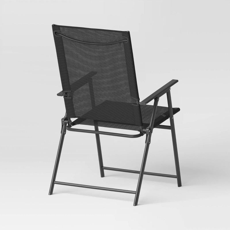 Sling Folding Chair - Black - Room Essentials&#8482;, 4 of 8