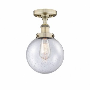 Beacon - 1 Light Semi-Flush Mount In Industrial Style-8.25 Inches Tall and 6.5 Inches Wide - 1 of 1