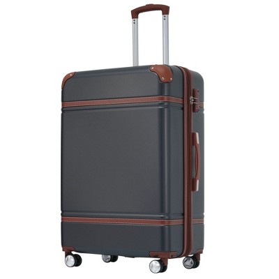 24 IN Luggage 1 Piece with TSA lock , Expandable Lightweight Suitcase Spinner Wheels, Vintage Luggage