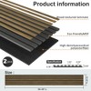 2-Pack 94.5 x 12.6 in. MDF Acoustic Slat Wall Panel for Modern Interior Decor, TV Background, Living Room - 4 of 4