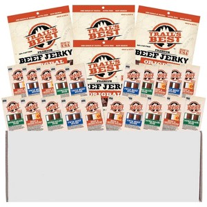Trail's Best 24-Piece Sampler Gift Box (3 bags of jerky and 21 packs of assorted sticks) - 1 of 3