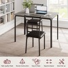 Dining Table Set for 4, Kitchen Table with 4 Chairs Dining Table Set for Kitchen & Dining Room, Compact Dining Set for Small Spaces - 4 of 4