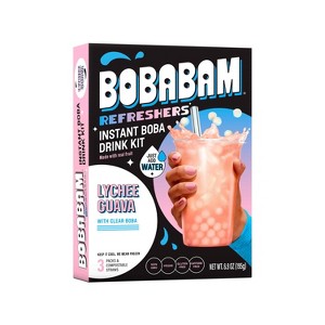 BOBABAM Frozen Lychee Guava with Straws - 6.9oz/3ct - 1 of 4