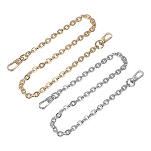 Unique Bargains Iron Flat Shoulder Bag Handbag Accessories Purse Chain Strap 4 Pcs 16"x0.24" - 1 of 3