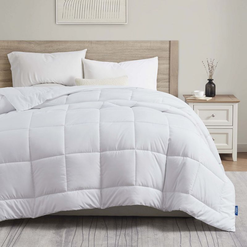 Nestl Premium Quilted Down Alternative Comforter with Corner Tabs, All Season Comforter Duvet Inserts, 1 of 10