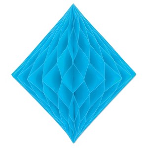 Beistle Tissue Diamond, 12.5", (3/Pkg) Turquoise - 1 of 1