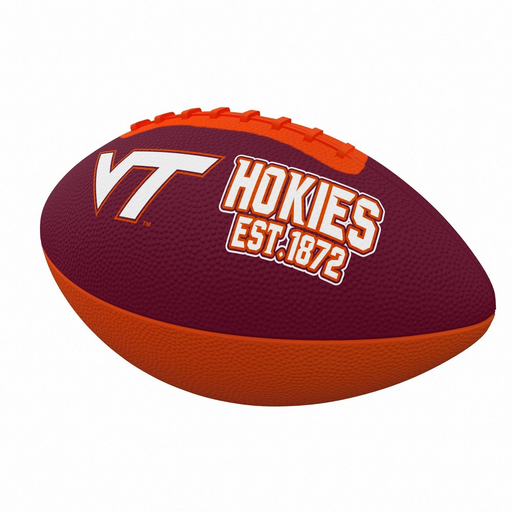 NCAA Virginia Tech Hokies Abstract Mini-Size Rubber Football