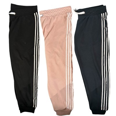 3 Pack Womens 4 Stripes Ultra Soft Jogger