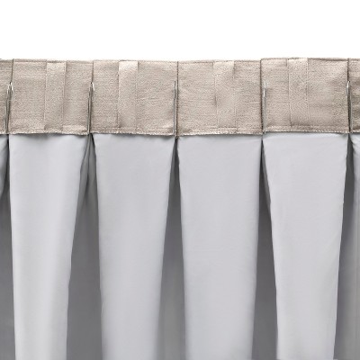 Parchment Room Darkening Pleated Polyester Window Panels