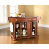 Crosley Alexandria Black Granite Top Kitchen Island - Wood & Cherry: Hardwood Frame, Towel Bar, 6 Shelves, 2 Drawers - 4 of 4