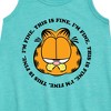 Girls' - Garfield - I'm Fine This Is Fine Graphic Sleeveless Aline Dress - 2 of 3