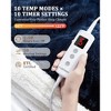 Heating Blanket - Thick Tufted Electric Blanket, 10 Heat Levels and 10 Time Settings, Machine Washable Fast Heating Blanket - 4 of 4