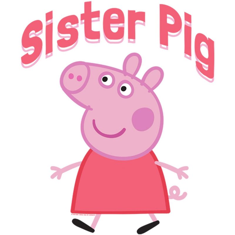 Girl's Peppa Pig Sister Pig T-Shirt, 2 of 5