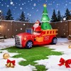 QingMoon Christmas Inflatable Santa Driving Truck with Xmas Tree, 7.5FT Holiday Blow Up Decorations for Home Party, Garden, Yard and Lawn - 2 of 4