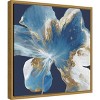 Amanti Art 16" x 16" Liquid Enigma I by Eva Watts Framed Canvas Wall Art: Modern Style, Polystyrene Frame, Sawtooth Back Mount - 2 of 4