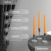 8 Inch Taper Candles Set of 12 - Dripless Long Burning Fragrance-Free Tall Tapers - 4 of 4