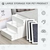 3 Step Wooden Carpeted Non Slip Pet Stairs Ramp for Cats and Small Dogs - 4 of 4