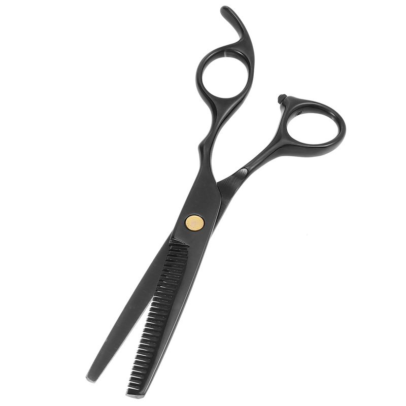 Unique Bargains Portable Thinning Scissors for Long Short Thick Hard Soft Hair for Men Women 6.69 Inch Length, 3 of 5