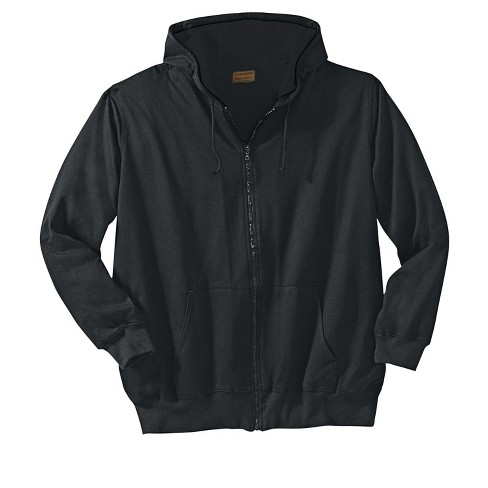 Boulder Creek By Kingsize Men's Big & Tall Full-zip Thermal Waffle