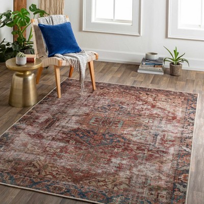 Hauteloom Adtugan Vintage Flat Pile Washable Rug