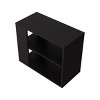 Syemin End Tables 3-Tier End Table, Side Table, Night Stand, Bedside Table with Open Storage, Coffee Tables for Living Room, Black, 11.8"*23.6"*19.7" - 4 of 4