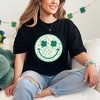 Simply Sage Market Women's Clover Leopard Smiley Faces Short Sleeve Garment Dyed Tee - 2 of 4