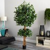 Nearly Natural 6-ft Double Ball Ficus Silk Tree - 2 of 2
