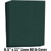 Hamilco Colored Cardstock Scrapbook Paper 8.5x11 Linen Textured Color Card Stock Paper Sacramento Green 80 lb Cover 50 Pack - 2 of 4