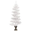 vidaXL Swirl Christmas Tree - White 4 x 2 ft - 4 of 4