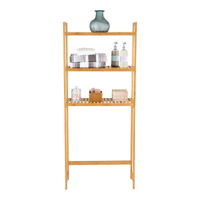 Brown Bamboo 3-Tier Over-the-Toilet Space Saver