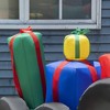 Whisen 9FT Christmas Inflatables Outdoor Decorations Santa Claus Driving Trailer with Colorful Gift Boxes - Red - 3 of 4