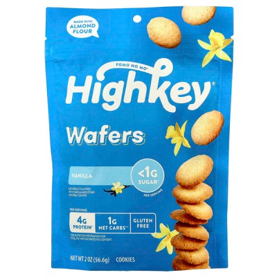HighKey, Wafers, Vanilla, 2 oz