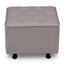 Delta Children Emma Diamond Tufted Gliding Ottoman, French Gray - 2 of 4