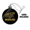 Wichita State Secondary Logo Acrylic Christmas Tree Holiday Ornament - 3 of 4