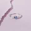 Girl's Heart Solitaire Sterling Silver Ring - In Season Jewelry - 4 of 4