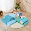 Baofuwish Soft Climb and Crawl Foam Playset 6 in 1,Childrens Foam Climbing Blocks,Soft Play Indoor Climb and Crawl Playground Area for Home - 2 of 4