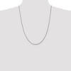 Black Bow Jewelry 1.6mm, 14k White Gold, Round Solid Snake Chain Necklace - 2 of 4