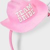 Team Bride Cowboy Hat Headband - Pink - 4 of 4