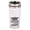 Dicksons SSMUG-374 Congrats Grad May He Give You The Desire Of Your Heart Black, White, And Gold 16 Ounce Stainless Steel Travel Mug Tumbler With - 2 of 2