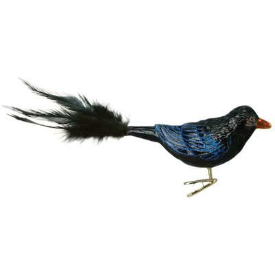Old World Christmas Glass Blown Clippable Ornament for Christmas Tree, Raven