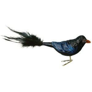 Old World Christmas Glass Blown Clippable Ornament for Christmas Tree, Raven - 1 of 3