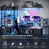Garvee U Shaped Gaming Desk - 78.7" Reversible Computer Desk with Built-In Monitor Stand, LED Lights, and Charging Support - 2 of 4