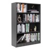 FURNIinspire Decorative Bookshelf 4 Shelf Office Bookcase, Modern Wood Bookshelf, Floor Standing Storage Shelves, Gray, 11.6"*33"*48" - 2 of 4