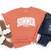 Simply Sage Market Women's Varsity Summer Vibes Cursive Short Sleeve Garment Dyed Tee - 2 of 2