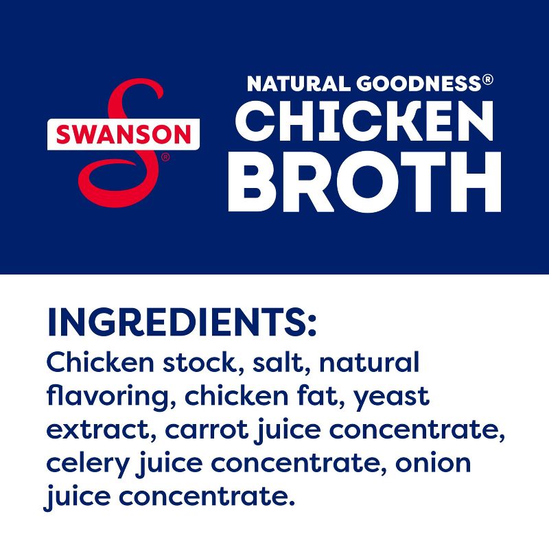 Swanson Natural Goodness Gluten Free 33% Less Sodium Chicken Broth - 32oz, 4 of 16