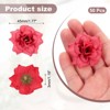 Unique Bargains DIY Crafts Bridal Shower Bouquet Decoration Artificial Roses Head 50 Pcs - 2 of 4